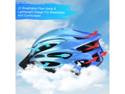 Casco De Bicicleta Respirable Con Luz Trasera Y Visera Solar Ligero Para Mujeres Y Hombres Montaña Y Carretera