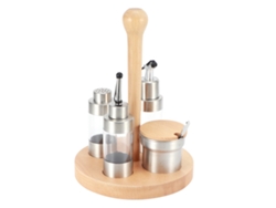 Conjunto De Frascos Y Estante Para Condimentos, Especias Y Salsas, Recipientes De Almacenamiento Para Cocina