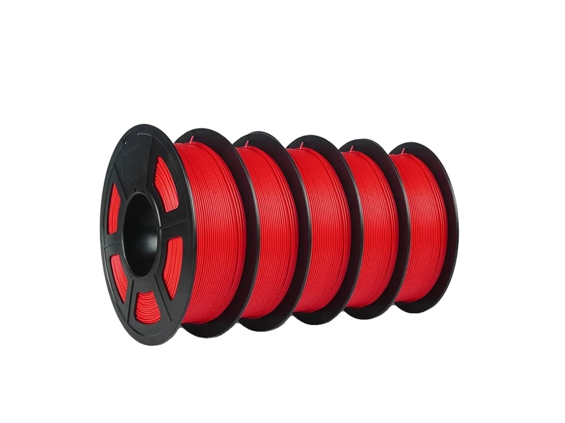 Filamento PLA mate, 1,75 mm de diámetro, 5 kg de peso, OEM rojo mate 5
