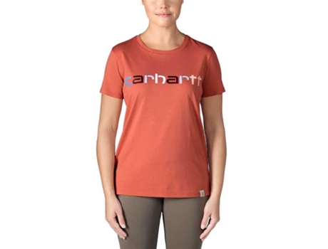 Camiseta Unisex CARHARTT Graphic Multicolour Logo Naranja (S)
