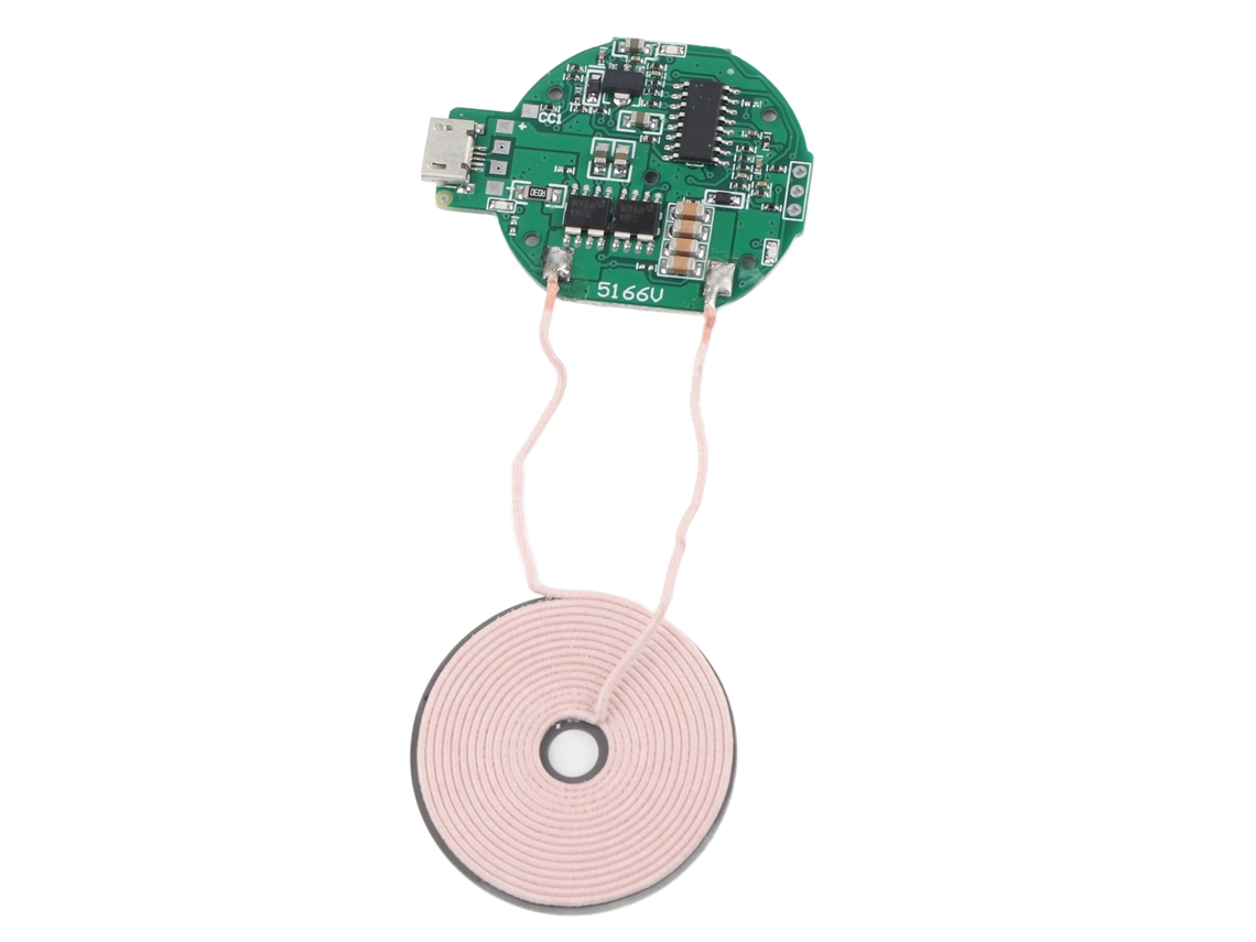 Módulo Transmisor De Cargador Inalámbrico Qi Mini De Alta Eficiencia Con Una Distancia De Transmisión De 2 A 8 Mm.