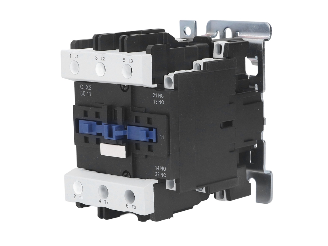 Contactador Eléctrico De Potencia 3 Fases 80a Ac110v Bobina De Cobre Contactos De Plata Montaje M5