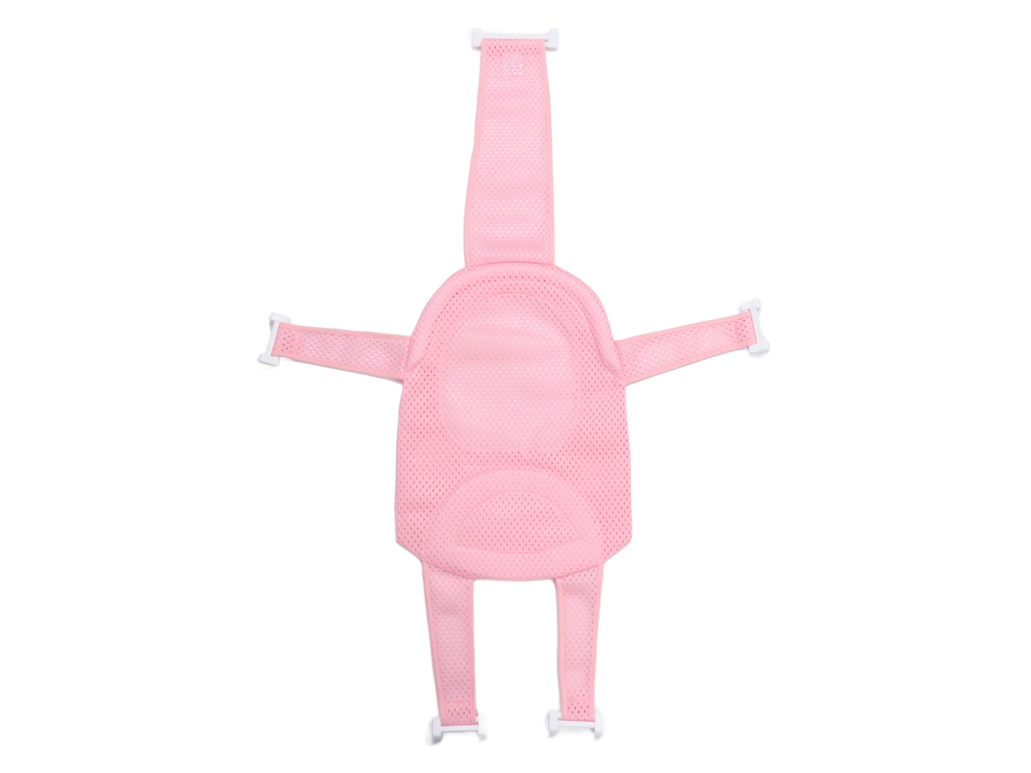 Malla Insertable Para Bañera De Bebé, Soporte Antideslizante Universal Desmontable, Color Rosa.