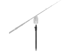 Banco De Pesca De Carpas Ajustable De Aluminio Con Soporte Para Caña Y Alarma De Picada
