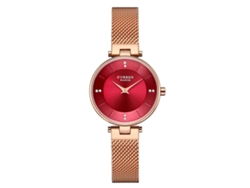 Reloj De Pulsera Sencillo Para Mujer, De Acero Inoxidable Y Cuarzo, Con Correa De Malla Milanesa Y Núcleo De Diamantes De Imitación.