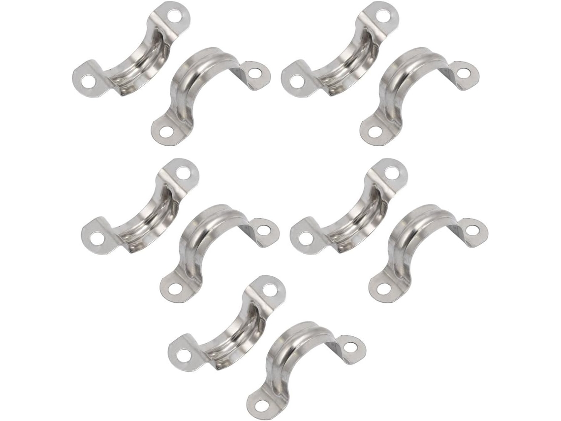 Abrazaderas Metálicas En Forma De U Para Tuberías De 25 Mm De Diámetro.