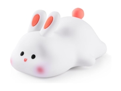 Lámpara De Conejito, Recargable, Blanco Cálido Y Rgb
