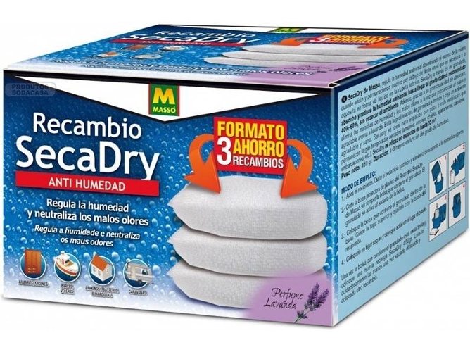 Recarga Deshumidificador MASSO Granulado (Pac3)