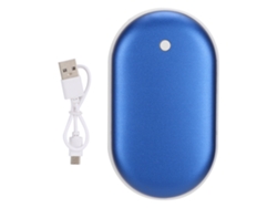 Calentador De Manos Portátil Multifuncional Mini Power Bank De 5200 Mah Para Teléfonos Móviles - Azul