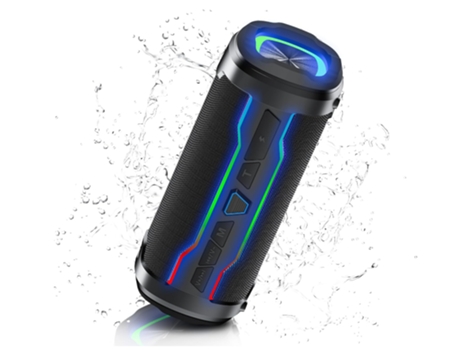 Altavoz Bluetooth inalámbrico, CHRONUS IPX7 Altavoces portátiles impermeables para exteriores Bluetooth inalámbrico 5.3 para viajes deportivos,