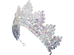 Tiara Decorativa De Liga Metálica Com Strass Para Cabelo, Acessório De Cabelo Para Banquetes Femininos