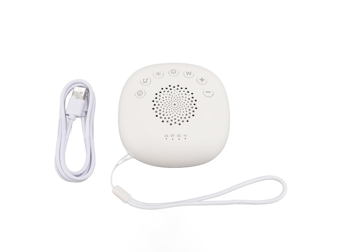 Máquina Portátil De Ruido Blanco Con Luz Nocturna, 20 Sonidos, Temporizador De 3 Posiciones, Para Adultos Y Bebés.