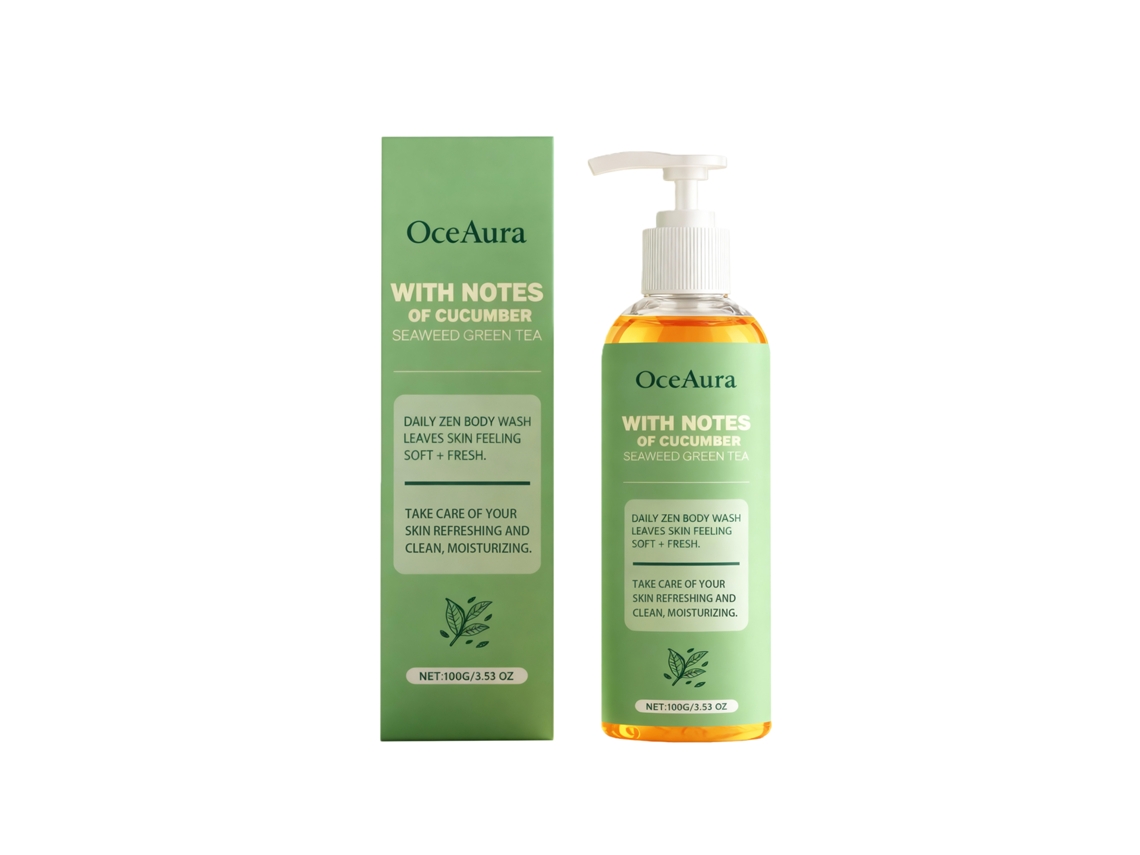 Gel de ducha hidratante y refrescante con aroma natural.