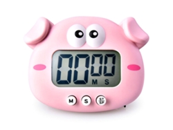 Cronómetro digital magnético con forma de animal para estudiar y cocinar, con temporizador de cuenta regresiva de 100 minutos.