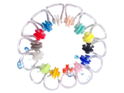 Paquete de 14 pinzas nasales de silicona impermeables, colores surtidos, para natación, buceo y surf, para adultos y niños.