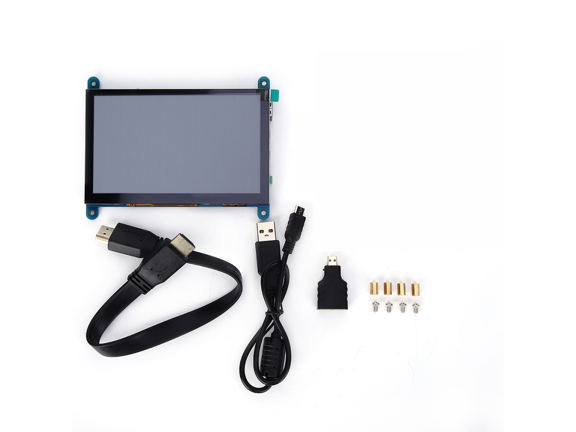 Veloriskku-pantalla Lcd Táctil De 5 Polegadas Hdmi Hd 800x480 Usb Plug Play Para Raspberry Pi