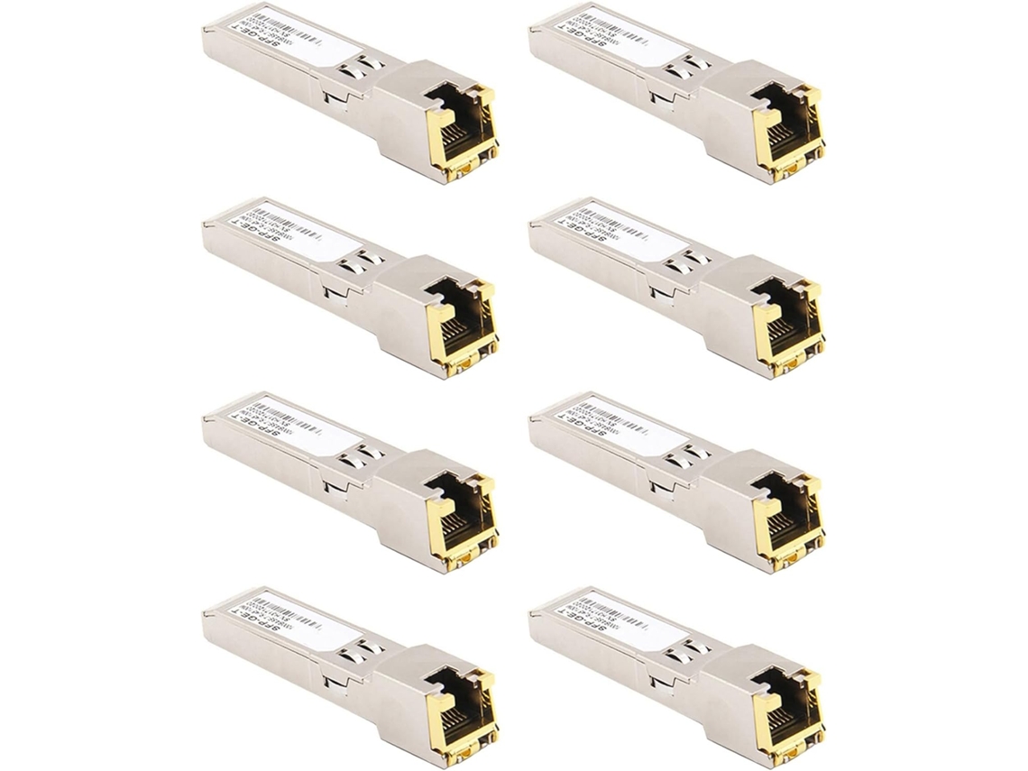 Módulo Rj45 Gigabit Ethernet Switch 10/100/1000 Conector De Cobre 8 Unidades