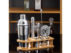 Juego De Coctelera Profesional De 10 Piezas De Acero Inoxidable, Herramientas De Barman Para Mezclar Bebidas (750 Ml) Gertiz