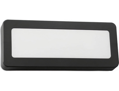 Aplique FORLIGHT Ip65 Grove Diffuser Rectangular Led 3W (Negro)