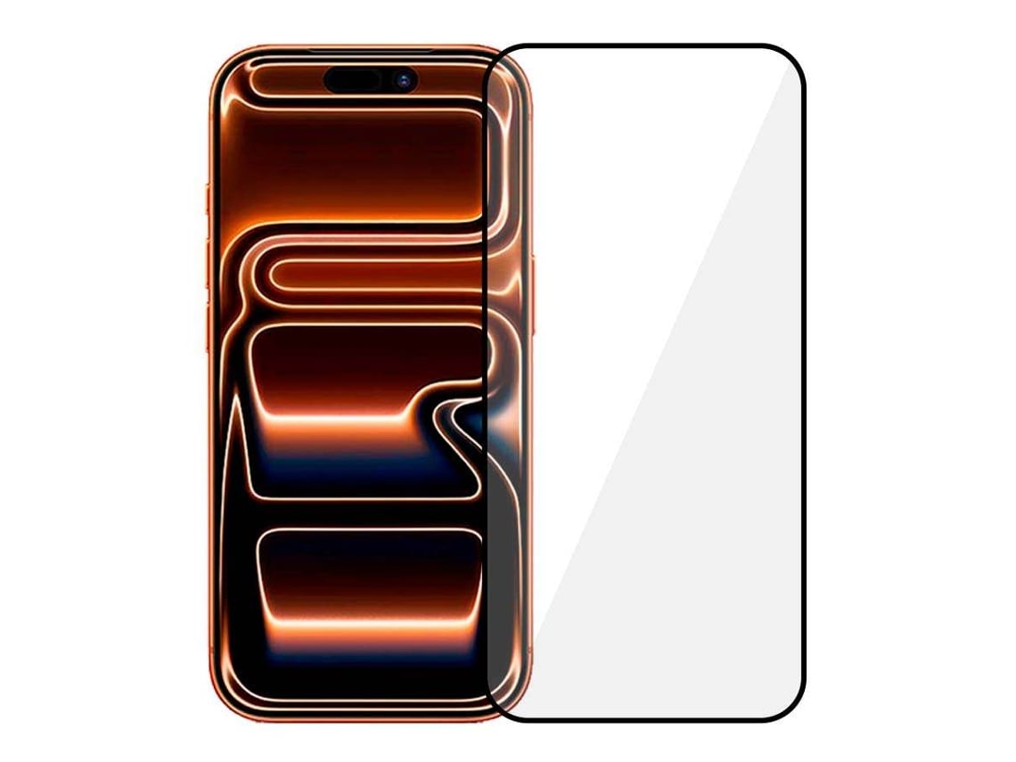 Cristal Templado Completo Negro Para Iphone 17 Pro