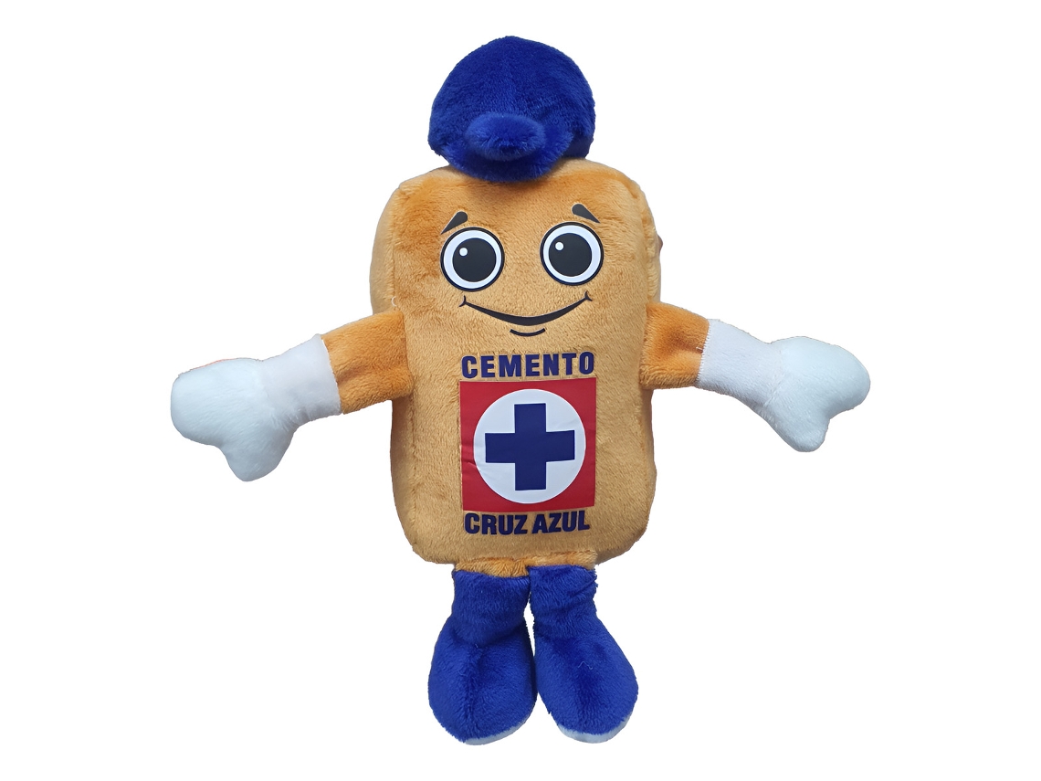 Mini Sacola De Pelúcia Azul Almofariz E Pilão Chaveiro Cruz Azulvayotoy