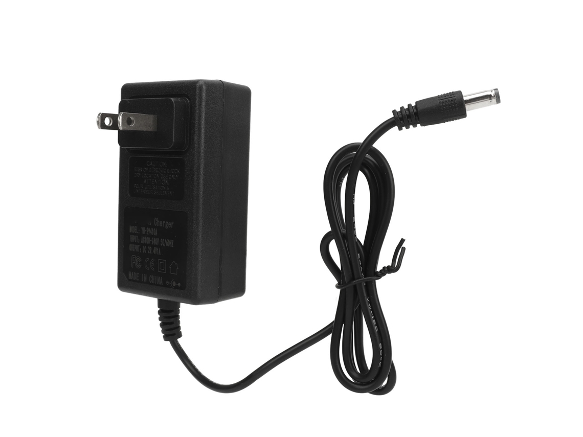 Adaptador De Pared Para Cargador De Baterías De Iones De Litio De 29,4 V Y 1 A Con Múltiples Protecciones Para Coches De Juguete.