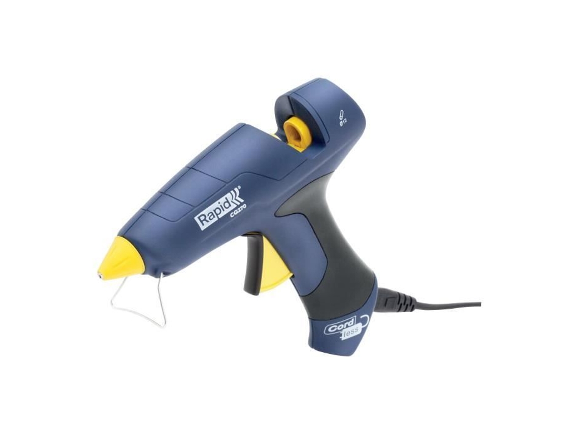 Pistola Pegamento Cg270 Mango Desmontable Tiempo Calentamiento 3 Min Pegamento 10Mm Azul RAPID