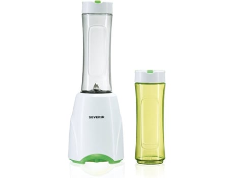 Batidora de Vaso SEVERIN SM3735 Mix & Go (300 W - 2x0.6 L - Verde y Blanco)
