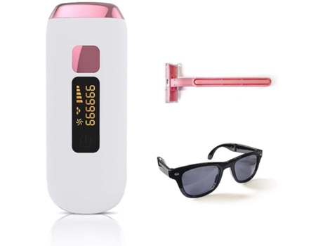 Depiladora Ipl para mujeres y hombres 999999 Flashes Depilación Láser Permanente Adecuado para Cara Axilas Pecho Espalda Línea BISBISOSA