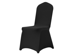 Fundas Para Sillas Succebuy Plegables De Spandex Elástico Color Negro 50 Piezas
