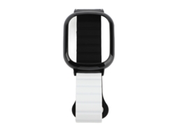 Correa Magnética Para Reloj Watch 4, Brazalete De Silicona Con Bisel De Policarbonato, Liberación Rápida, Blanco/negro.
