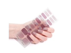 20 Pegatinas De Uñas De Gel Semicuradas Con Lima Y Palitos, Requiere Alcohol, Lámpara Uv/led