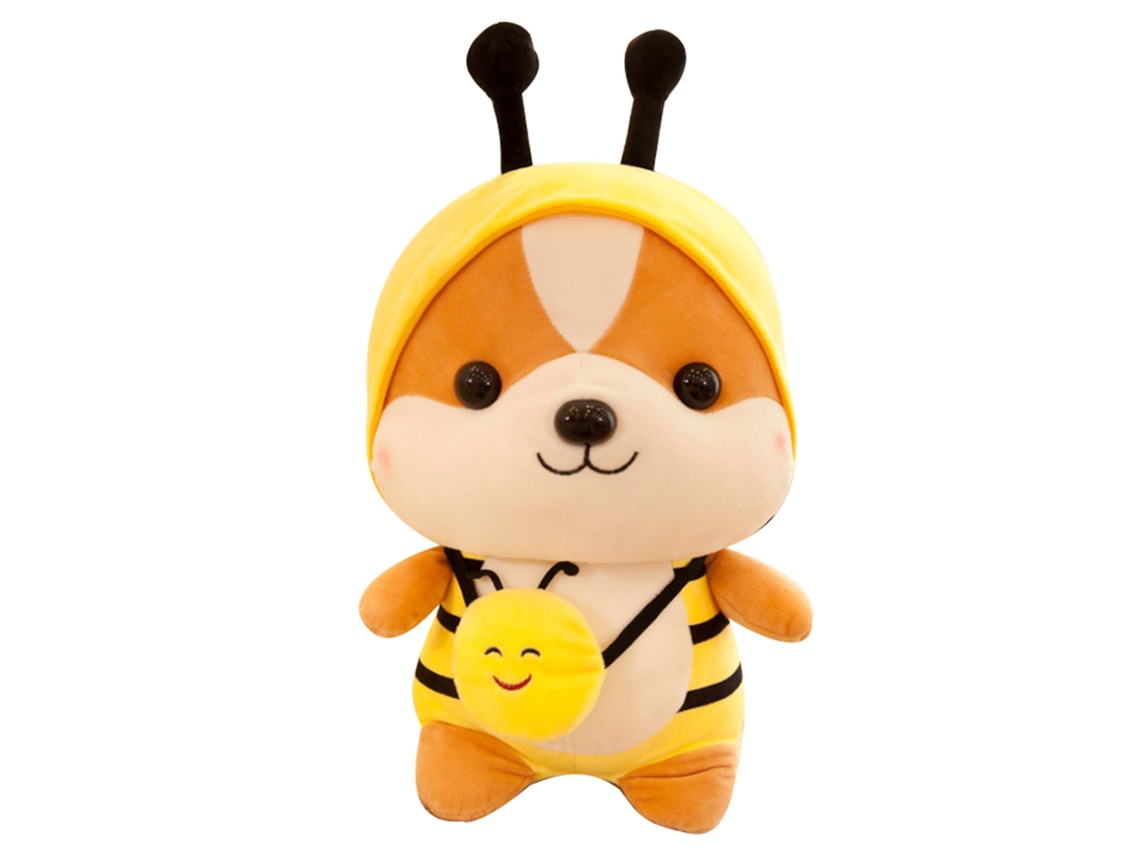 Ats-muñeco De Peluche Ardilla Cartoon Para Niños Y Adultos Lindo Suave Exquisito Decoración Hogar Amarillo