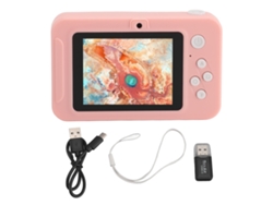 Cámara Digital Compacta 1080p 40mp Zoom 8x Autoenfoque Grabación Dual Portátil Rosa