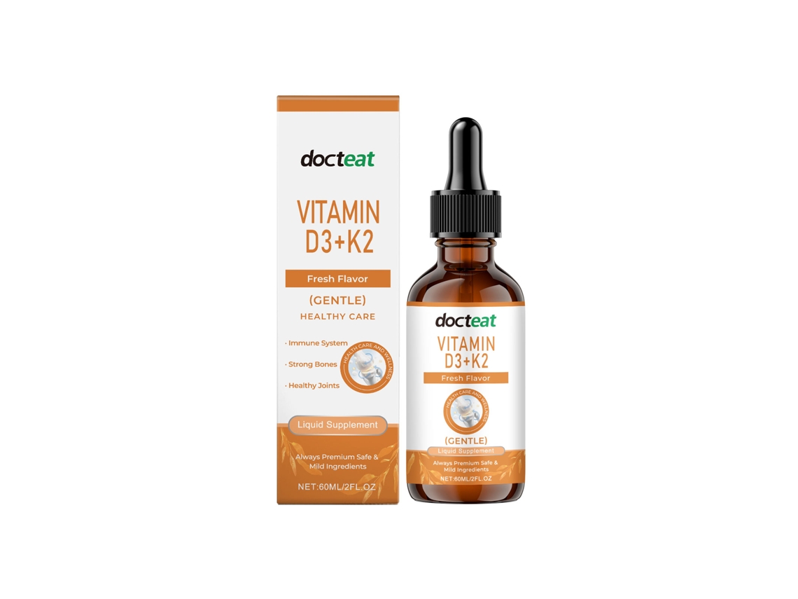 Gotas de suplemento vitamínico oral para uso diario.