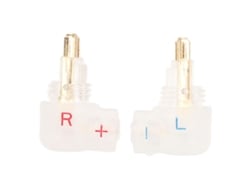 Adaptador Cabo 2pin Macho Exk Para Fêmea 0.78mm Para Fones Ex1000 Ex800 Mdr7550 Ex600 Transparente