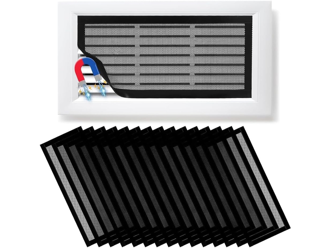 Trampa Para Cubierta De Registro De Piso, 6 Unidades De Filtro De Ventilación De Aire De 4 Pulgadas X 10 Pulgadas,
