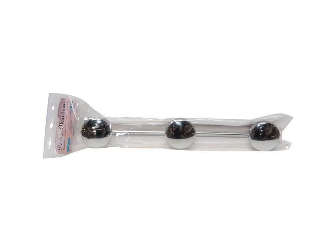 Percha Godonnier cromada de 3 cabezales