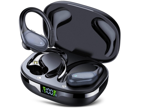 Auriculares inalámbricos, auriculares Bluetooth 5.3, auriculares inalámbricos, pantalla LED dual de reproducción de 60 horas, auriculares internos ...