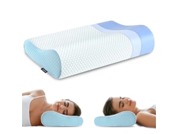 Almohadas De Espuma Viscoelástica, Almohada Cervical, Almohada Ergonómica Para Dormir, Almohada Ortopédica Contorneada