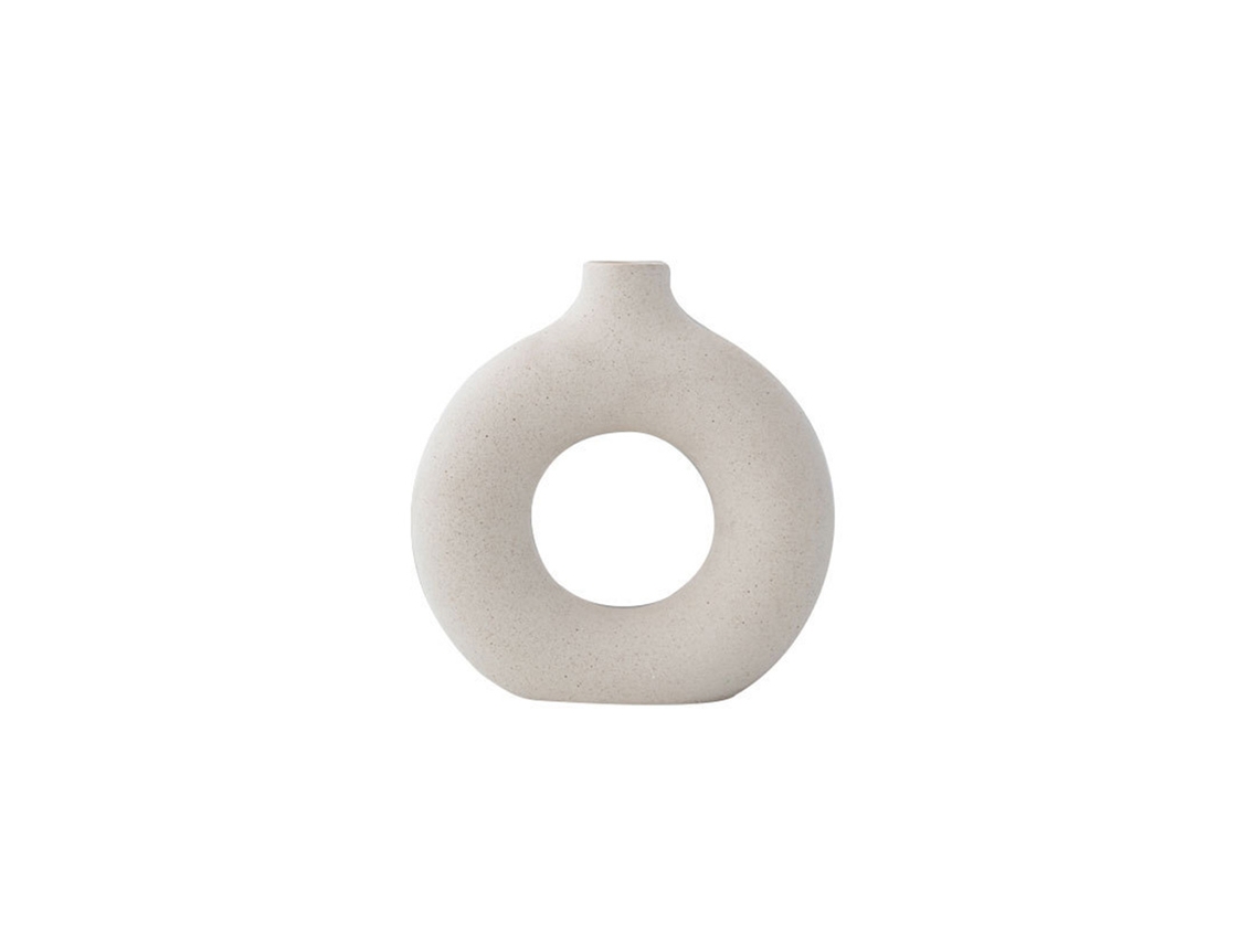 Jarrón De Cerámica Nórdico, Anillo Decorativo Moderno Para Flores Secas Y Artificiales.