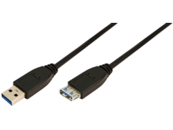 Cable de extensión LOGILINK USB 3.0 negro 3,0 m