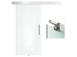 Puerta Corredera Vidrio Esmerilado 102,5x205 Cm Con Tirador
