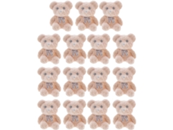 Juego de 15 miniaturas de peluche aterciopelado: pequeños animales para decoraciones y recuerdos de boda.