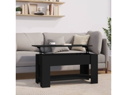 Mesa de Centro Apoyo 101X49X52 cm Madera Procesada Negro