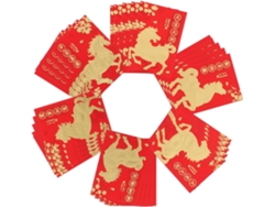 72 Sobres Rojos Chinos Para El Año Nuevo Lunar 2026, Formato Corto, 72 Piezas, Amuleto Hongbao
