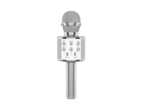Microfone de Karaoke Sem Fios Bluetooth Multicolorido