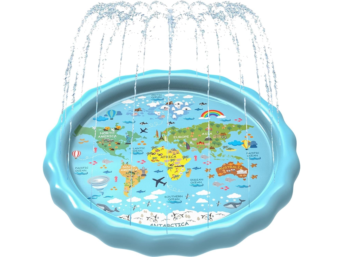 Piscina Para Crianças Tapete Inflável Antiderrapante De Pvc Para Áreas Externas, Adequado Para Crianças De 1 A 7 Anos Cuich (100 Cm)