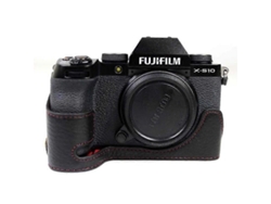 Funda de cuero genuino para cámara compatible con Fujifilm Fuji X S10 Facpoet