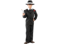 Disfraz de Niño DISFRAZZES Gánster Negro Con Rayas (Talla: 10 a 12 años)